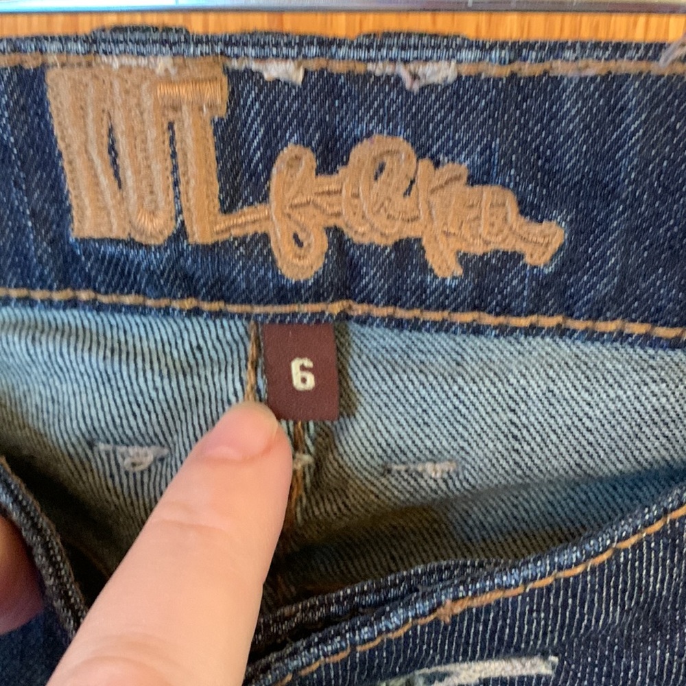 Kut from the Kloth size 6 x 32.5 Rachel bootcut stretch jeans blue denim EUC - Picture 5 of 12